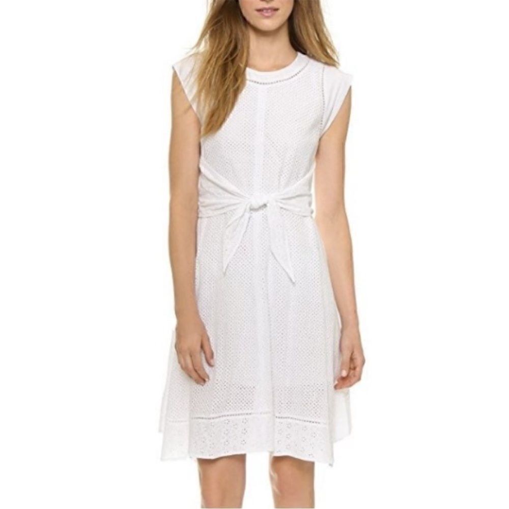 Rebecca Taylor Eyelet white cotton dress